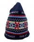 HUMAN MADE (ヒューマンメイド) Jacquard Beanie ネイビー：6000円