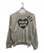 HUMAN MADEヒューマンメイド）の古着「HEART KNIT SWEATER」｜グレー