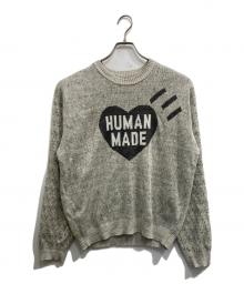 HUMAN MADE（ヒューマンメイド）の古着「HEART KNIT SWEATER」｜グレー