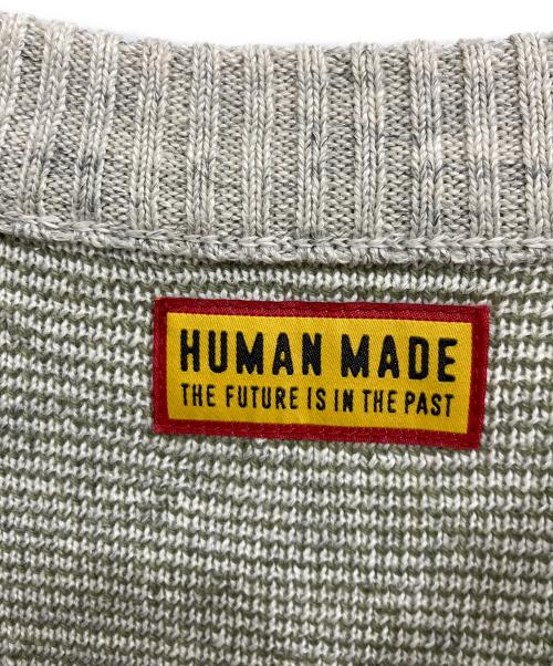 HUMAN MADE（ヒューマンメイド）HUMAN MADE (ヒューマンメイド) HEART KNIT SWEATER グレー サイズ:Mの古着・服飾アイテム