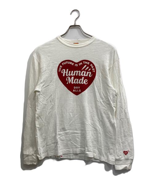 HUMAN MADE（ヒューマンメイド）HUMAN MADE (ヒューマンメイド) GRAPHIC L/S T-SHIRT ホワイト サイズ:Lの古着・服飾アイテム