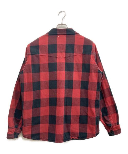 MINEDENIM（マインデニム）MINEDENIM (マインデニム) Denim Quilt Liner Flannel Shirts/デニム　キルトライナー　フランネルシャツ レッド サイズ:3の古着・服飾アイテム
