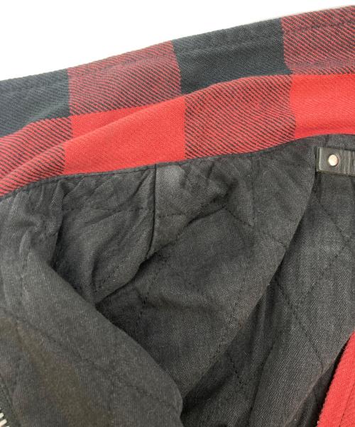 MINEDENIM（マインデニム）MINEDENIM (マインデニム) Denim Quilt Liner Flannel Shirts/デニム　キルトライナー　フランネルシャツ レッド サイズ:3の古着・服飾アイテム