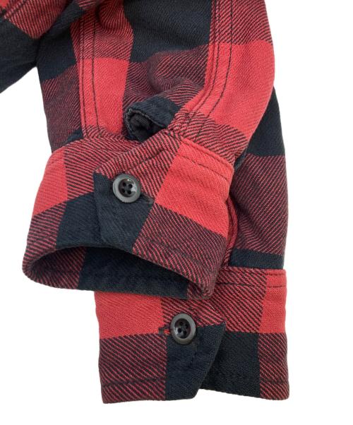 MINEDENIM（マインデニム）MINEDENIM (マインデニム) Denim Quilt Liner Flannel Shirts/デニム　キルトライナー　フランネルシャツ レッド サイズ:3の古着・服飾アイテム