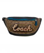 COACHコーチ）の古着「シグネチャー ウエストポーチ」｜ブラウン