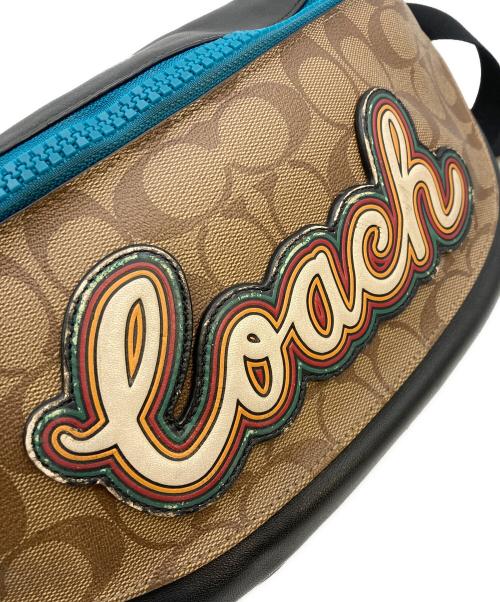 COACH（コーチ）COACH (コーチ) シグネチャー ウエストポーチ ブラウンの古着・服飾アイテム