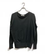 sulvamサルバム）の古着「SEE-TROUGH OVER KNIT」｜ブラック
