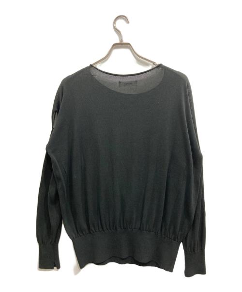 sulvam（サルバム）sulvam (サルバム) SEE-TROUGH OVER KNIT ブラック サイズ:Sの古着・服飾アイテム