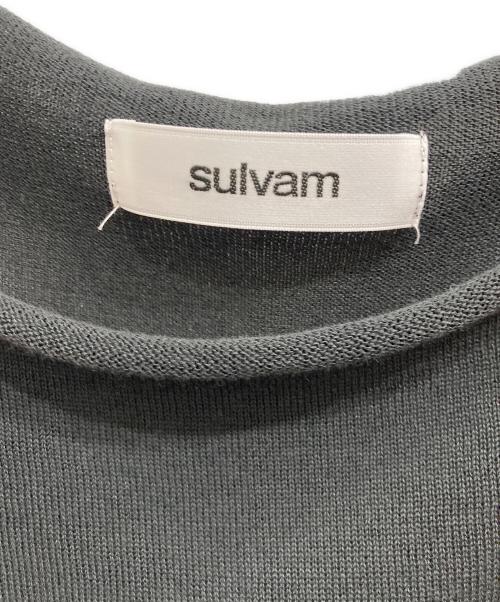sulvam（サルバム）sulvam (サルバム) SEE-TROUGH OVER KNIT ブラック サイズ:Sの古着・服飾アイテム