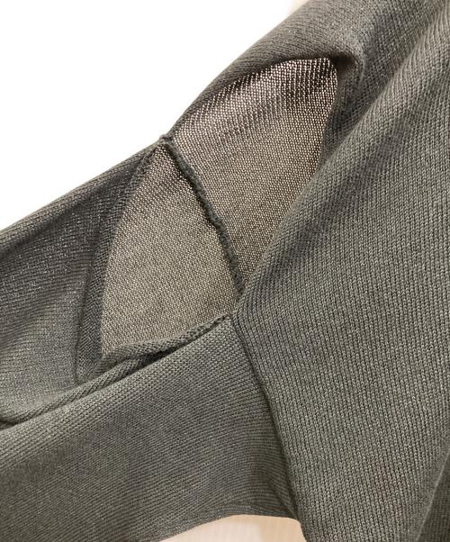 sulvam（サルバム）sulvam (サルバム) SEE-TROUGH OVER KNIT ブラック サイズ:Sの古着・服飾アイテム