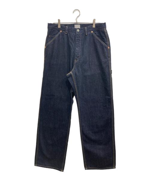 HOUSTON（ヒューストン）HOUSTON (ヒューストン) ELVEDGE DENIM PAINTER PANTS / セルビッヂデニムペインターパンツ インディゴ サイズ:34の古着・服飾アイテム