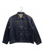 HOUSTONヒューストン）の古着「TYPE-1 DENIM JACKET T-BACK- / タイプ1デニムジャケット Tバック」｜インディゴ