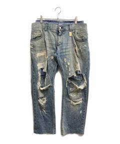 中古・古着通販】BALMAIN (バルマン) バイカーデニム ブラック サイズ