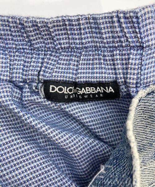 DOLCE & GABBANA（ドルチェ＆ガッバーナ）DOLCE & GABBANA (ドルチェ＆ガッバーナ) トランクスレイヤードデニムパンツ インディゴ サイズ:52の古着・服飾アイテム