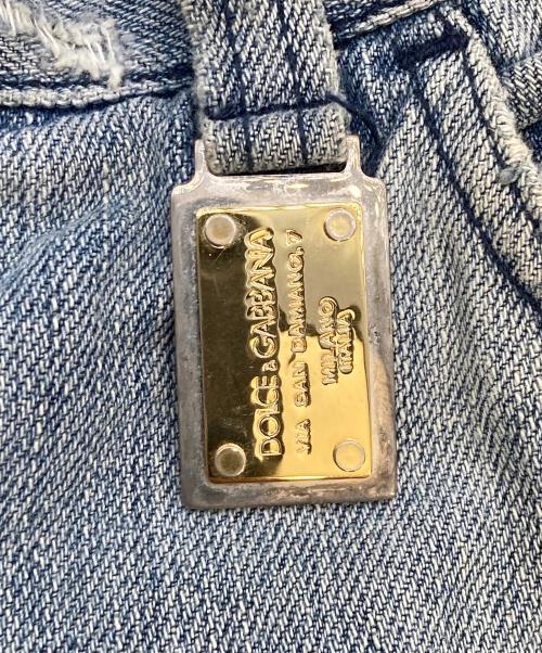 DOLCE & GABBANA（ドルチェ＆ガッバーナ）DOLCE & GABBANA (ドルチェ＆ガッバーナ) トランクスレイヤードデニムパンツ インディゴ サイズ:52の古着・服飾アイテム
