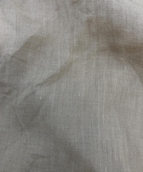 DOUDOU（ドゥドゥ）DOUDOU (ドゥドゥ) リネンドロストフレンチシャツ ベージュ サイズ:Fの古着・服飾アイテム