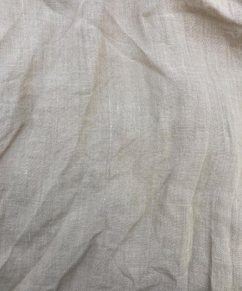 DOUDOU（ドゥドゥ）DOUDOU (ドゥドゥ) リネンドロストフレンチシャツ ベージュ サイズ:Fの古着・服飾アイテム