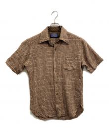 PENDLETON（ペンドルトン）の古着「ウールチェック半袖シャツ」｜ブラウン