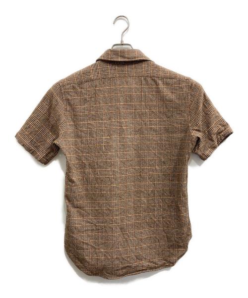 PENDLETON（ペンドルトン）PENDLETON (ペンドルトン) ウールチェック半袖シャツ ブラウン サイズ:Mの古着・服飾アイテム