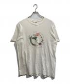 PLANT THE EARTHプラント ジ アース）の古着「フラワーTシャツ」｜ホワイト