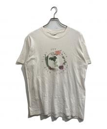 PLANT THE EARTH（プラント ジ アース）の古着「フラワーTシャツ」｜ホワイト