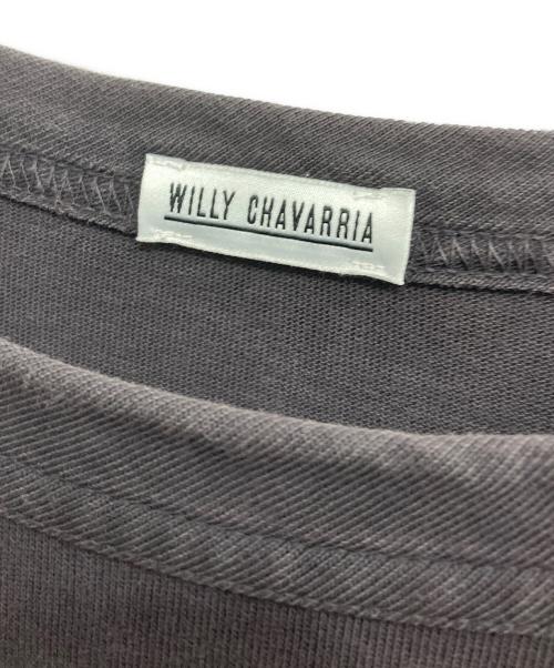 WILLY CHAVARRIA（ウィリーチャバリア）WILLY CHAVARRIA (ウィリーチャバリア) ワイドタックTシャツ ブラウン サイズ:Lの古着・服飾アイテム