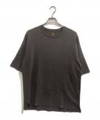 BATONERバトナ―）の古着「32G SMOOTH KNIT T-SHIRT」｜ブラウン