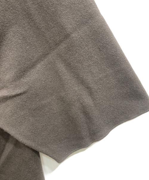 BATONER（バトナ―）BATONER (バトナ―) 32G SMOOTH KNIT T-SHIRT ブラウン サイズ:3の古着・服飾アイテム