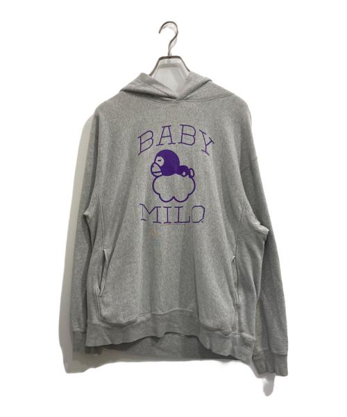 BABY MiLO（ベビーマイロ）BABY MiLO (ベビーマイロ) プルオーバーパーカー グレー サイズ:Lの古着・服飾アイテム