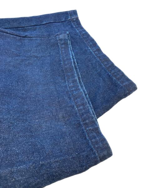 EVISTUB J（EVISTUB J）EVISTUB J (EVISTUB J) ワイドタックデニムパンツ インディゴ サイズ:MEDIUMの古着・服飾アイテム