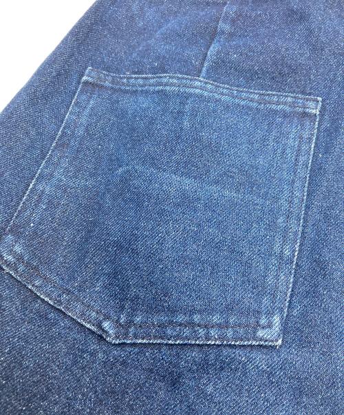 EVISTUB J（EVISTUB J）EVISTUB J (EVISTUB J) ワイドタックデニムパンツ インディゴ サイズ:MEDIUMの古着・服飾アイテム