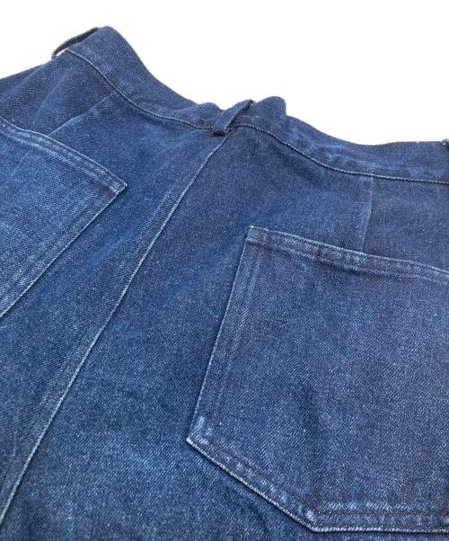 EVISTUB J（EVISTUB J）EVISTUB J (EVISTUB J) ワイドタックデニムパンツ インディゴ サイズ:MEDIUMの古着・服飾アイテム