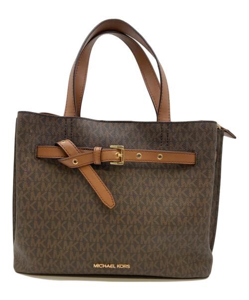 MICHAEL KORS（マイケルコース）MICHAEL KORS (マイケルコース) ハンドバッグ ブラウンの古着・服飾アイテム