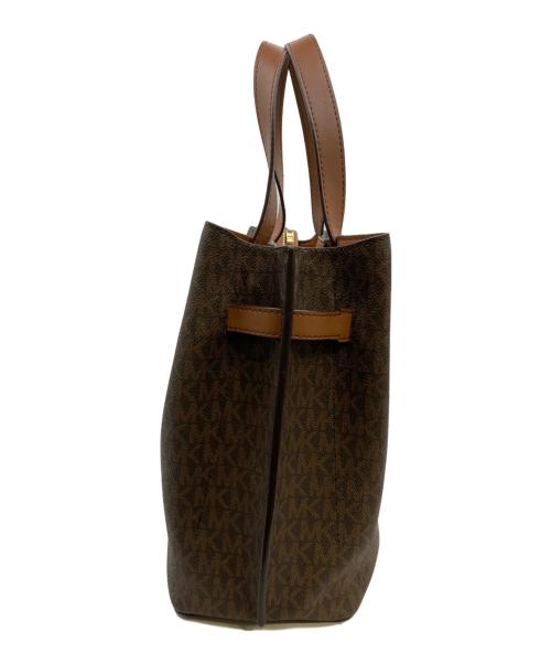 MICHAEL KORS（マイケルコース）MICHAEL KORS (マイケルコース) ハンドバッグ ブラウンの古着・服飾アイテム