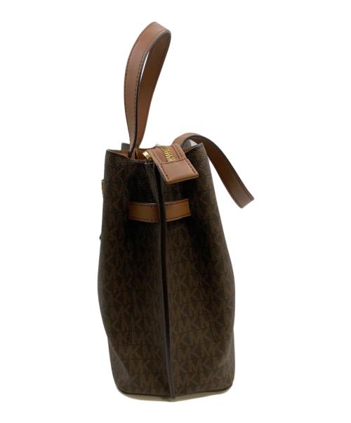 MICHAEL KORS（マイケルコース）MICHAEL KORS (マイケルコース) ハンドバッグ ブラウンの古着・服飾アイテム