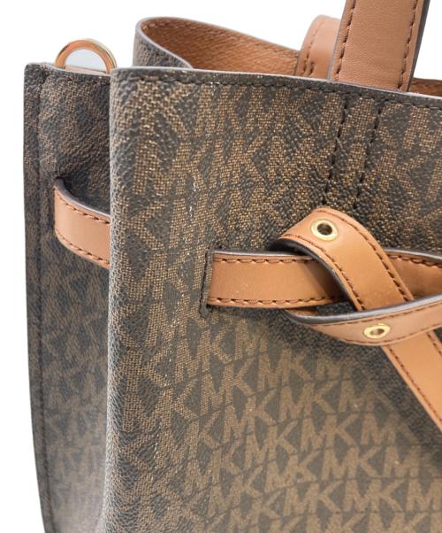 MICHAEL KORS（マイケルコース）MICHAEL KORS (マイケルコース) ハンドバッグ ブラウンの古着・服飾アイテム