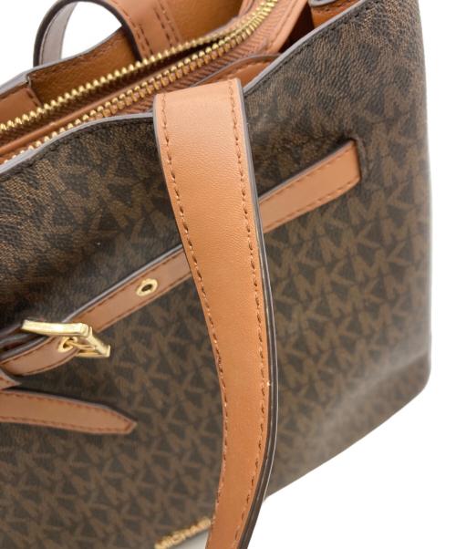 MICHAEL KORS（マイケルコース）MICHAEL KORS (マイケルコース) ハンドバッグ ブラウンの古着・服飾アイテム