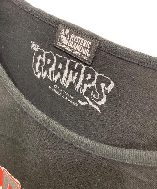 Hysteric Glamour（ヒステリックグラマー）Hysteric Glamour (ヒステリックグラマー) THE CRAMPS/TEENAGE PSYCHO pt ビッグTシャツ ブラック サイズ:FREEの古着・服飾アイテム