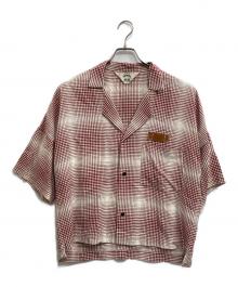 SUNSEA（サンシー）の古着「Gingram Shadow Fried Shrimp Shirt」｜レッド