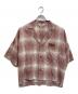SUNSEA（サンシー）の古着「Gingram Shadow Fried Shrimp Shirt」｜レッド