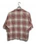 SUNSEA (サンシー) Gingram Shadow Fried Shrimp Shirt レッド サイズ:2：9000円