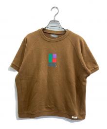 UNDERCOVER×WTAPS（アンダーカバー×ダブルタップス）の古着「半袖ラグランスウェット」｜ブラウン