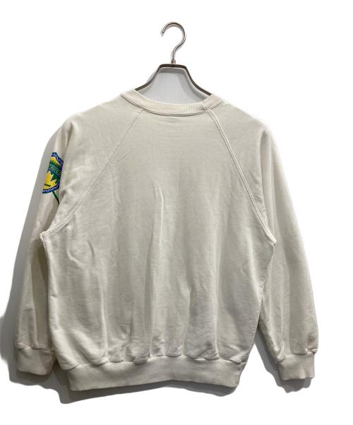 ATHLETES WORLD（アスリート ワールド）ATHLETES WORLD (アスリート ワールド) ラグランスウェット ホワイト サイズ:Lの古着・服飾アイテム