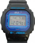 CASIO×ANAカシオ×アナ）の古着「デジタルウォッチ/G-SHOCK」｜ブラック×ブルー