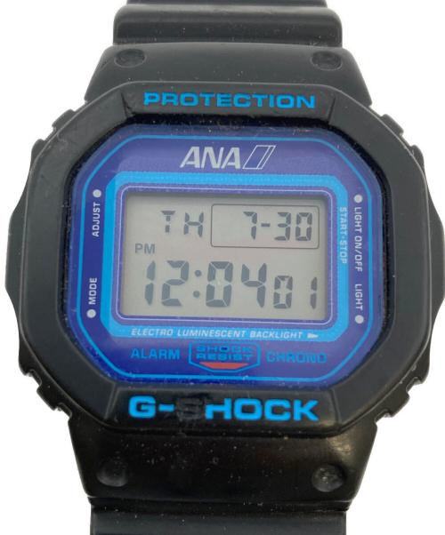 CASIO（カシオ）CASIO (カシオ) ANA (アナ) デジタルウォッチ/G-SHOCK ブラック×ブルーの古着・服飾アイテム