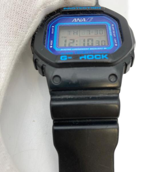 CASIO（カシオ）CASIO (カシオ) ANA (アナ) デジタルウォッチ/G-SHOCK ブラック×ブルーの古着・服飾アイテム