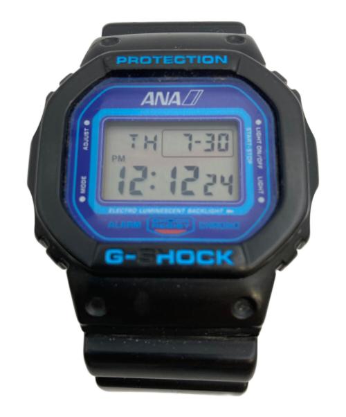 CASIO（カシオ）CASIO (カシオ) ANA (アナ) デジタルウォッチ/G-SHOCK ブラック×ブルーの古着・服飾アイテム