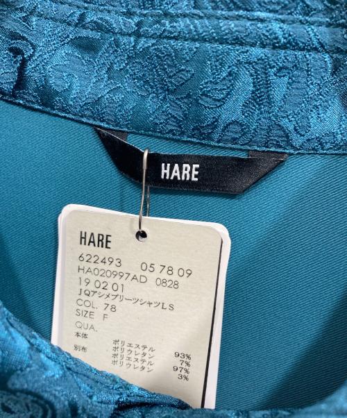 HARE（ハレ）HARE (ハレ) JQアシメプリーツシャツ ブルー サイズ:F 未使用品の古着・服飾アイテム