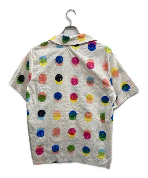mii（ミー）mii (ミー) nano・universe (ナノ・ユニバース) 別注 Dot Kantha S/S アイボリー サイズ:S 未使用品の古着・服飾アイテム