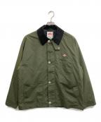 DANTONダントン）の古着「ナイロンタフタワークジャケット」｜オリーブ